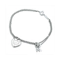 18K Tiffany Heart Tag Key Bracelet