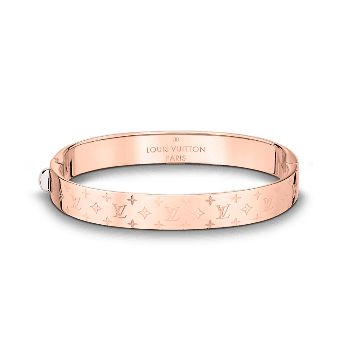 18K Louis Vuitton Nanogram Cuff Bracelet