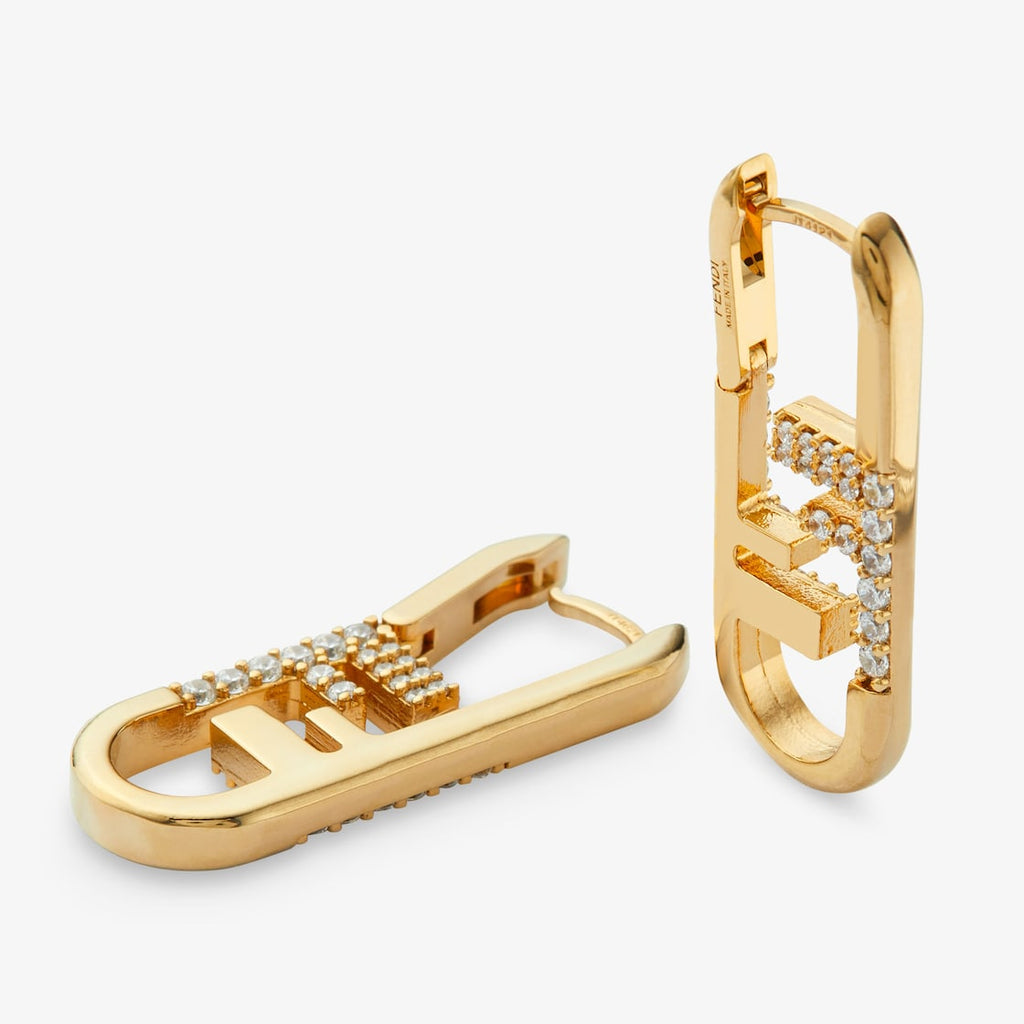 18K Fendi OLock Earrings