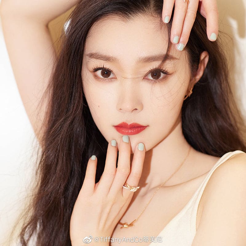 18K Rose Gold Tiffany Knot Double Row Diamonds Ring