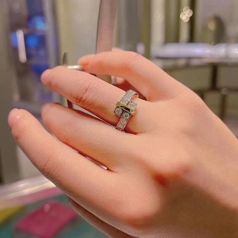 18K Tiffany Edge Bypass Ring