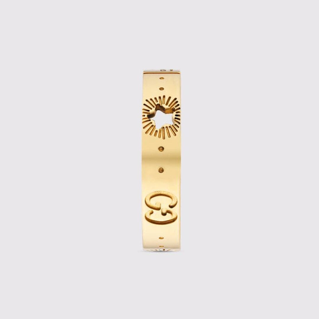 18K GucciIcon Yellow Gold Ring