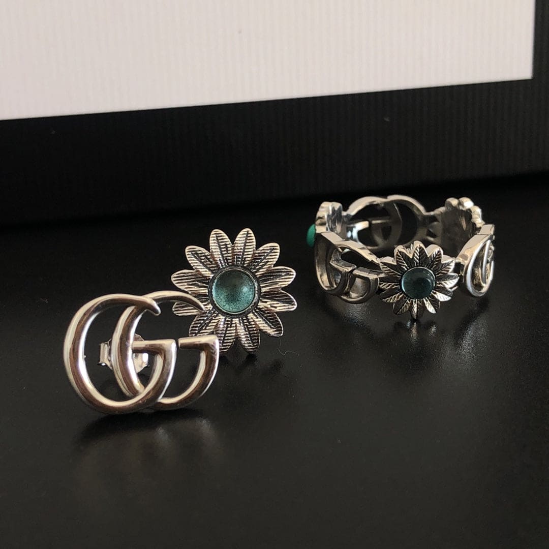 Double Gucci Flowers Ring