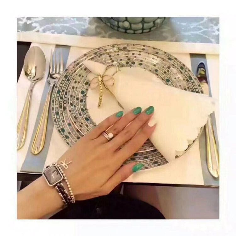 18K Tiffany Bow Charm Bead Bracelet