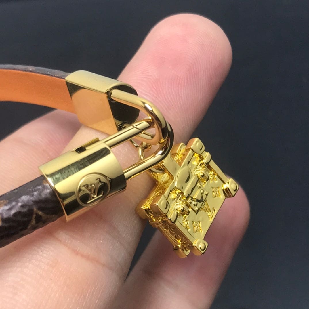 18K Louis Vuitton Petite Malle Charm Bracelet