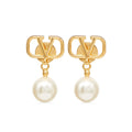 18K Valentino Pearl Earrings