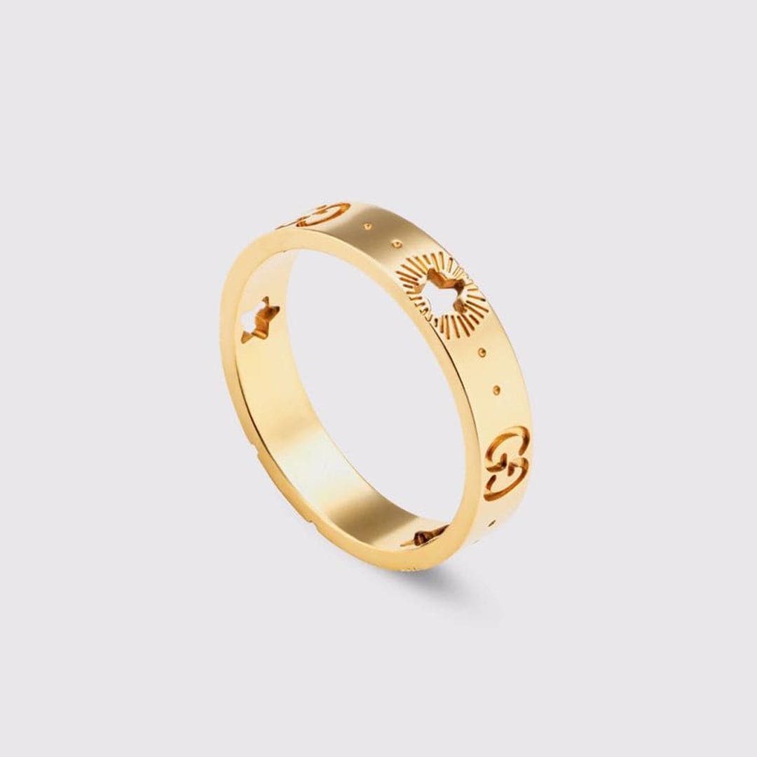18K GucciIcon Yellow Gold Ring