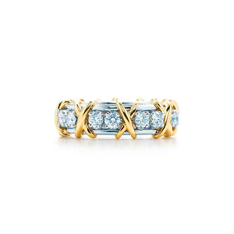 18K Tiffany Schlumberger Eighteen Stone Ring