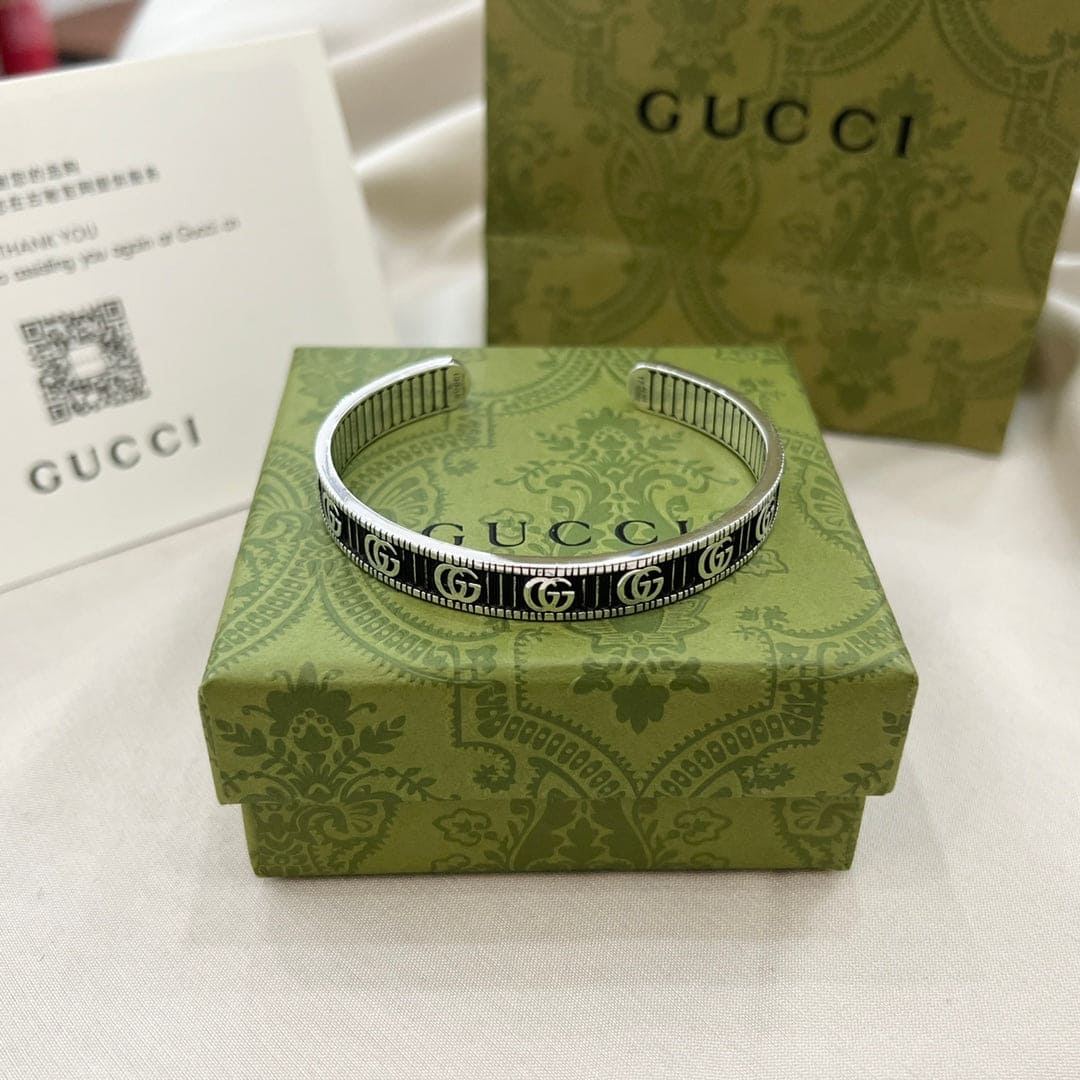Double Gucci Marmont Bangle Bracelet