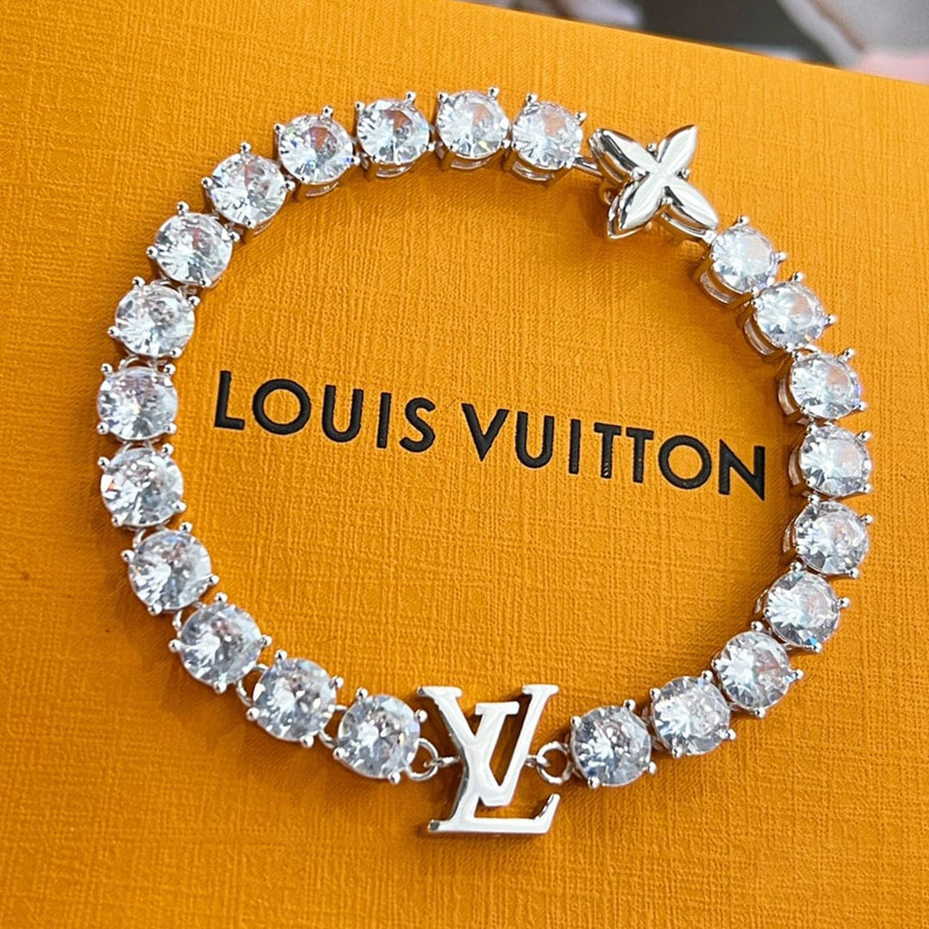 18K Louis Vuitton Crystals Bracelet