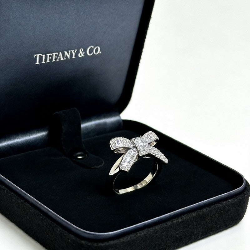 18K Tiffany Bow Diamond Ring