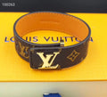 18K Louis Vuitton Leather Bracelet
