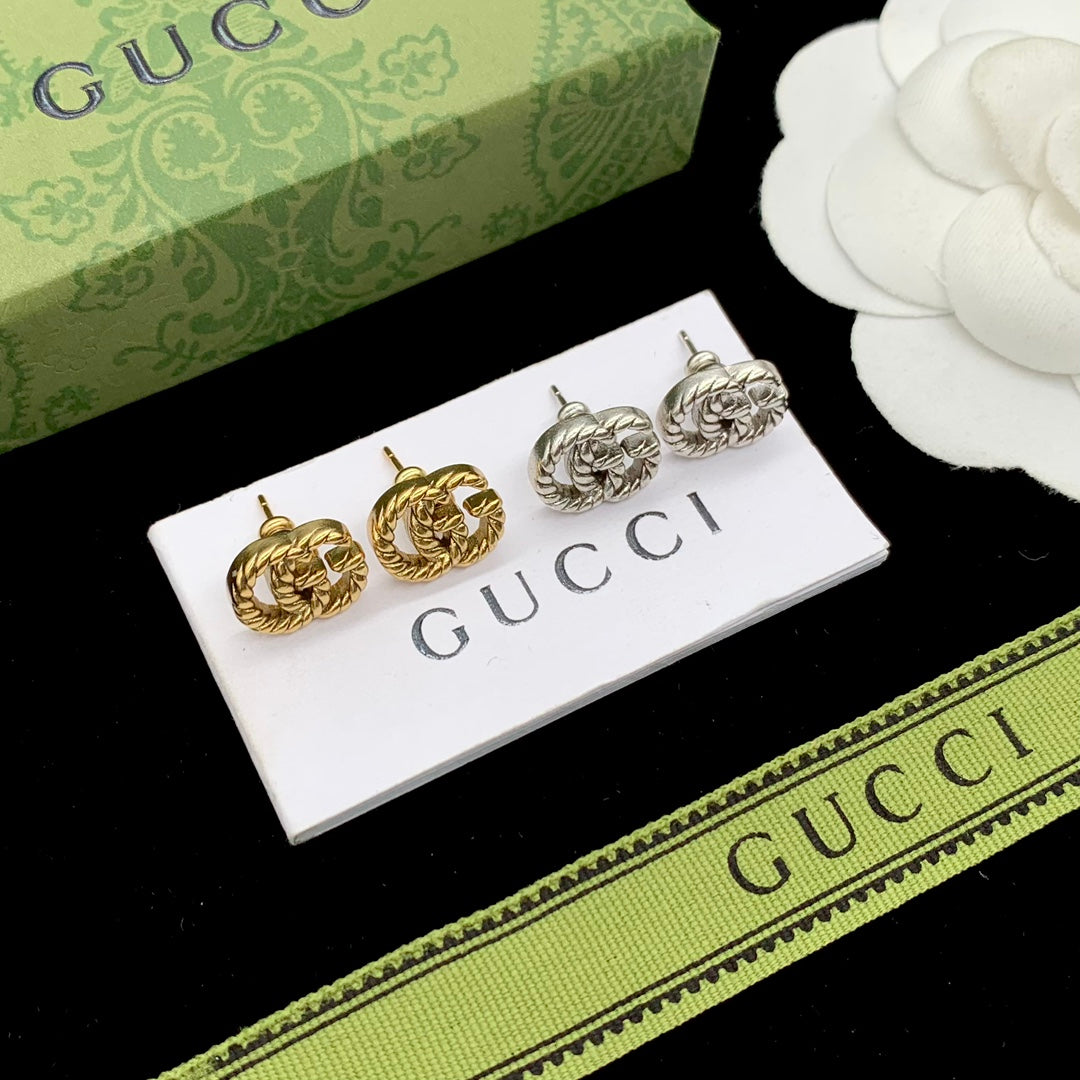 18K Double Gucci Earrings