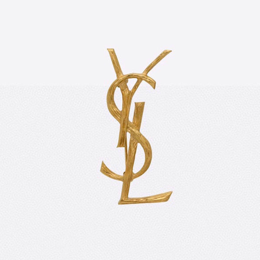 18K YSL Vintage Brooch