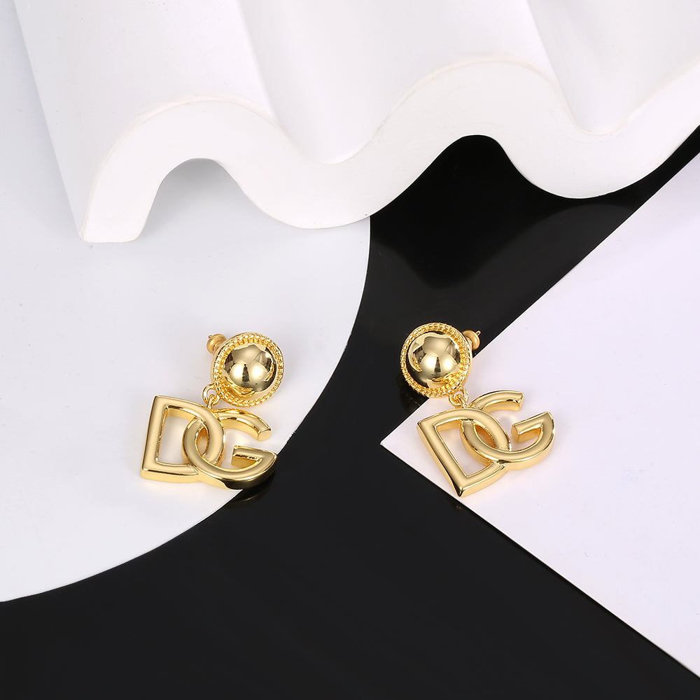 18K DG Gold Earrings
