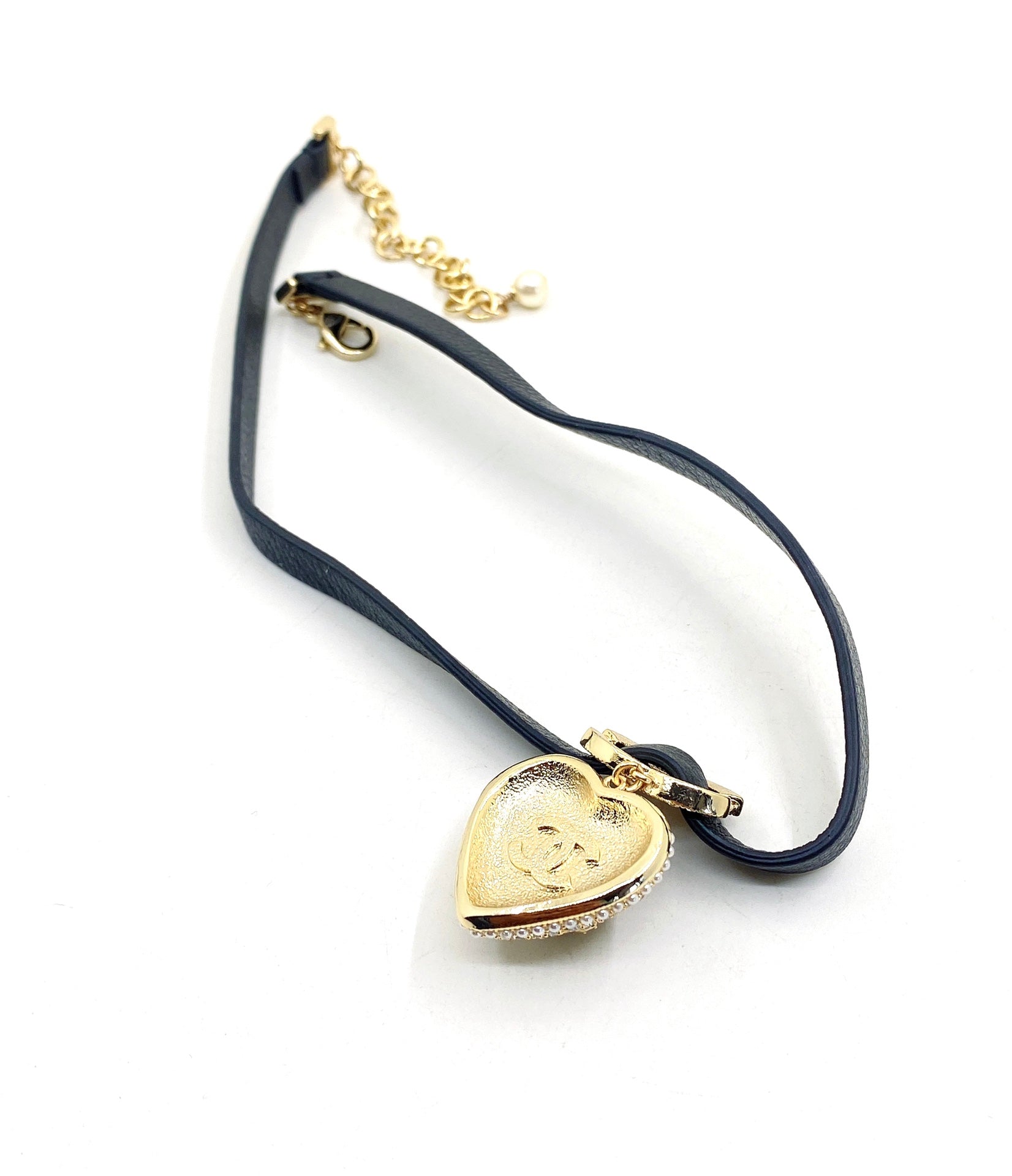 18K  Chanel 2021 Leather Choker Necklace