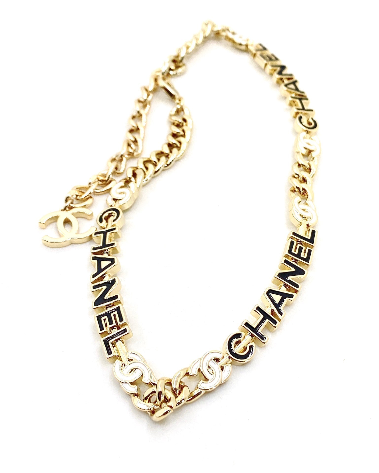 18K  Chanel Chain Choker Necklace