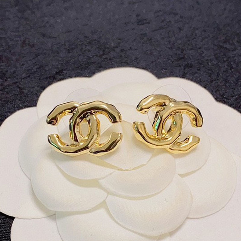 18K  Chanel Gold Earrings