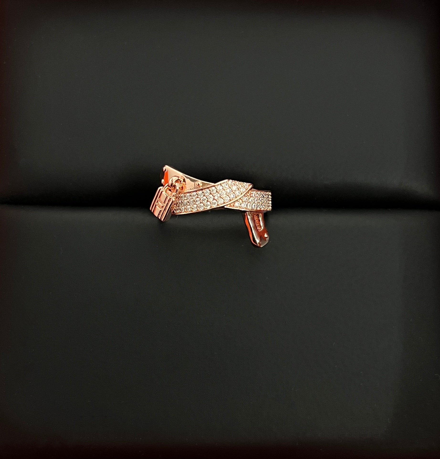 18K Kelly Gavroche Diamonds Hermes Ring