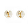 18K YSL Pearl Earrings