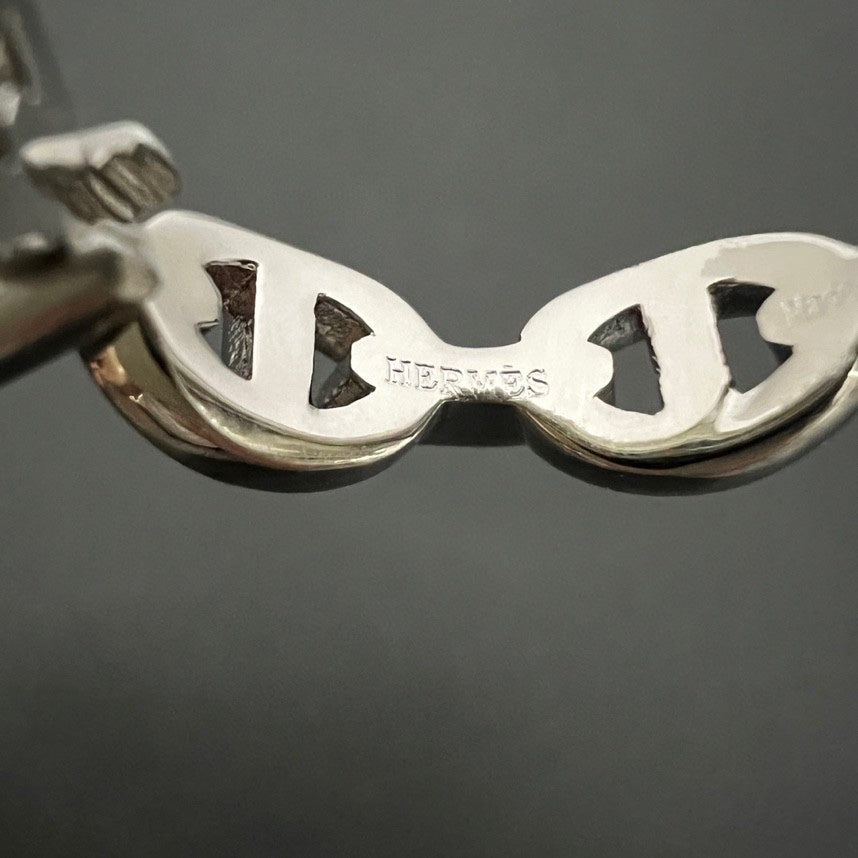 18K Chaine D'Ancre Enchainee Hermes Ring