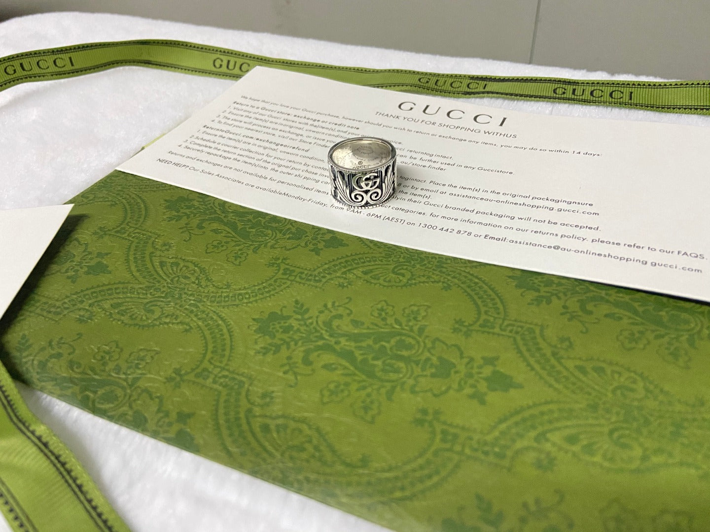 Double Gucci Marmont Ring