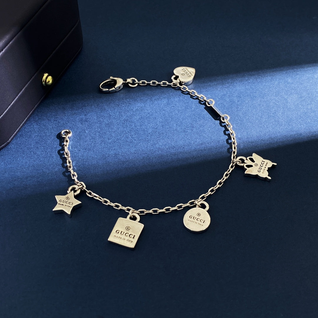 18K Double Gucci Letter Bracelet