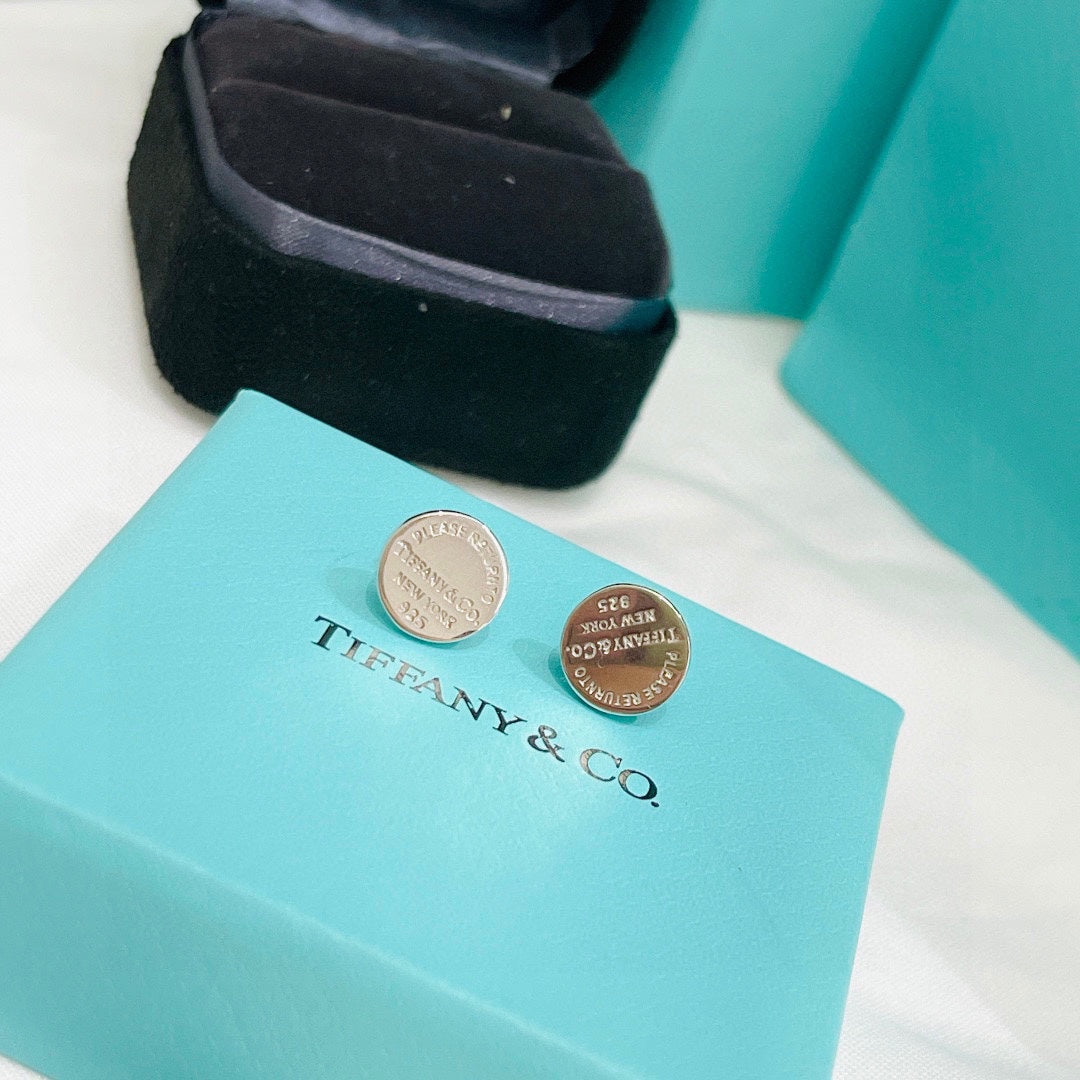 18K Return to Tiffany Circle Stud Earrings